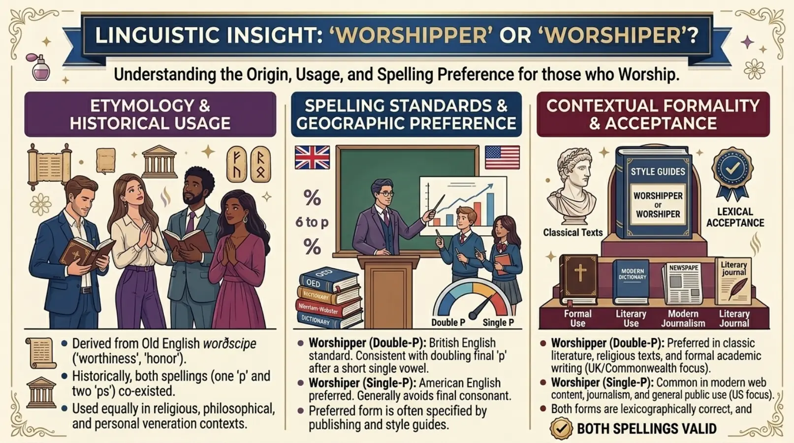 worshipper or worshiper