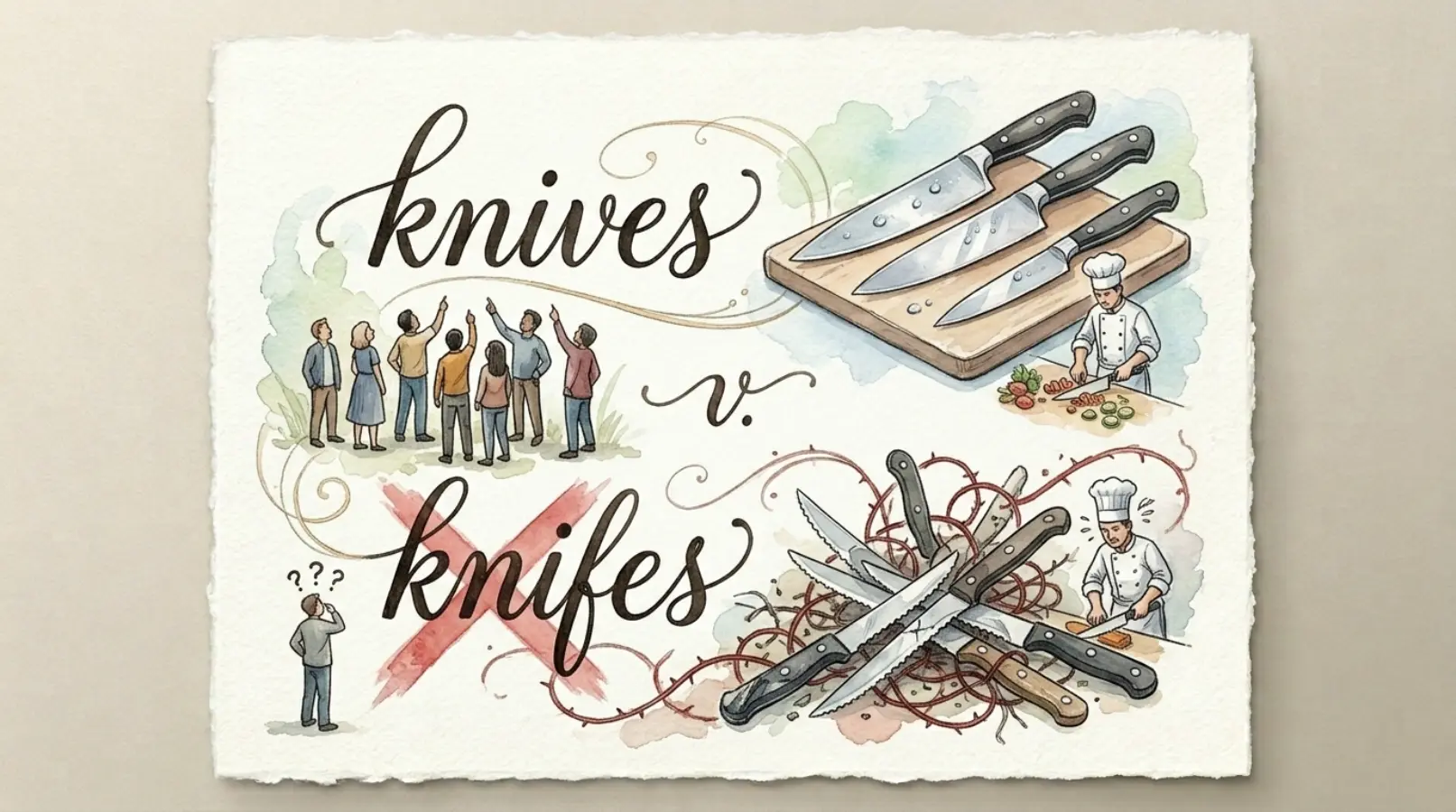 is it knifes or knives