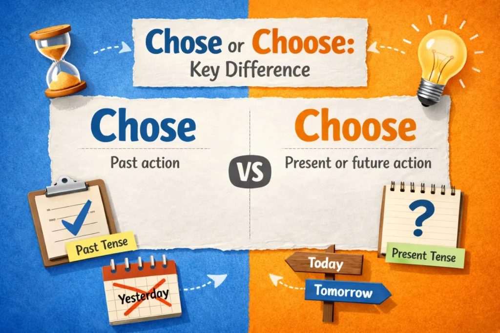 Chose or Choose Key Difference