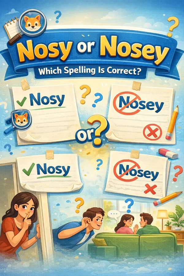 nosy or nosey