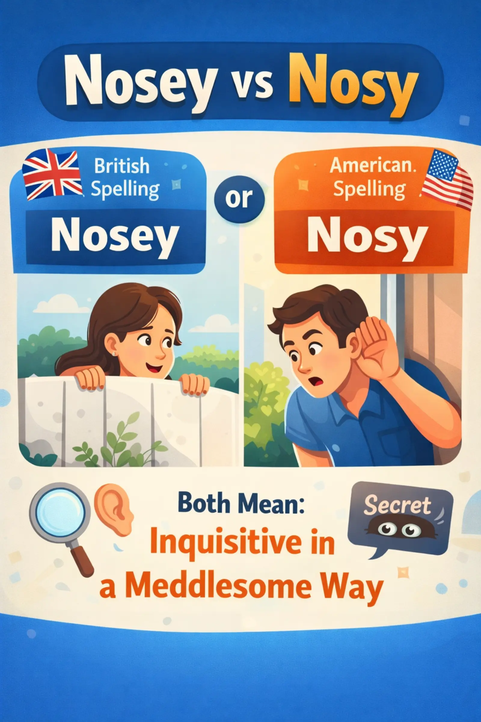 nosey vs nosy