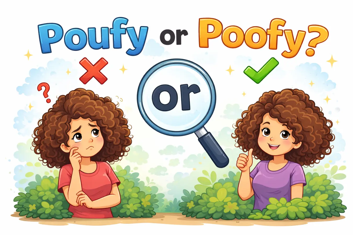 poufy or poofy