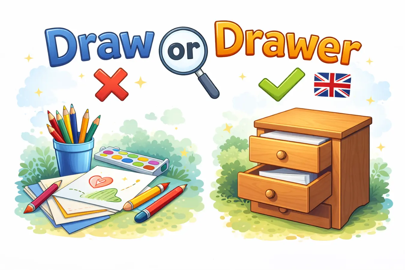 draw or drawer uk