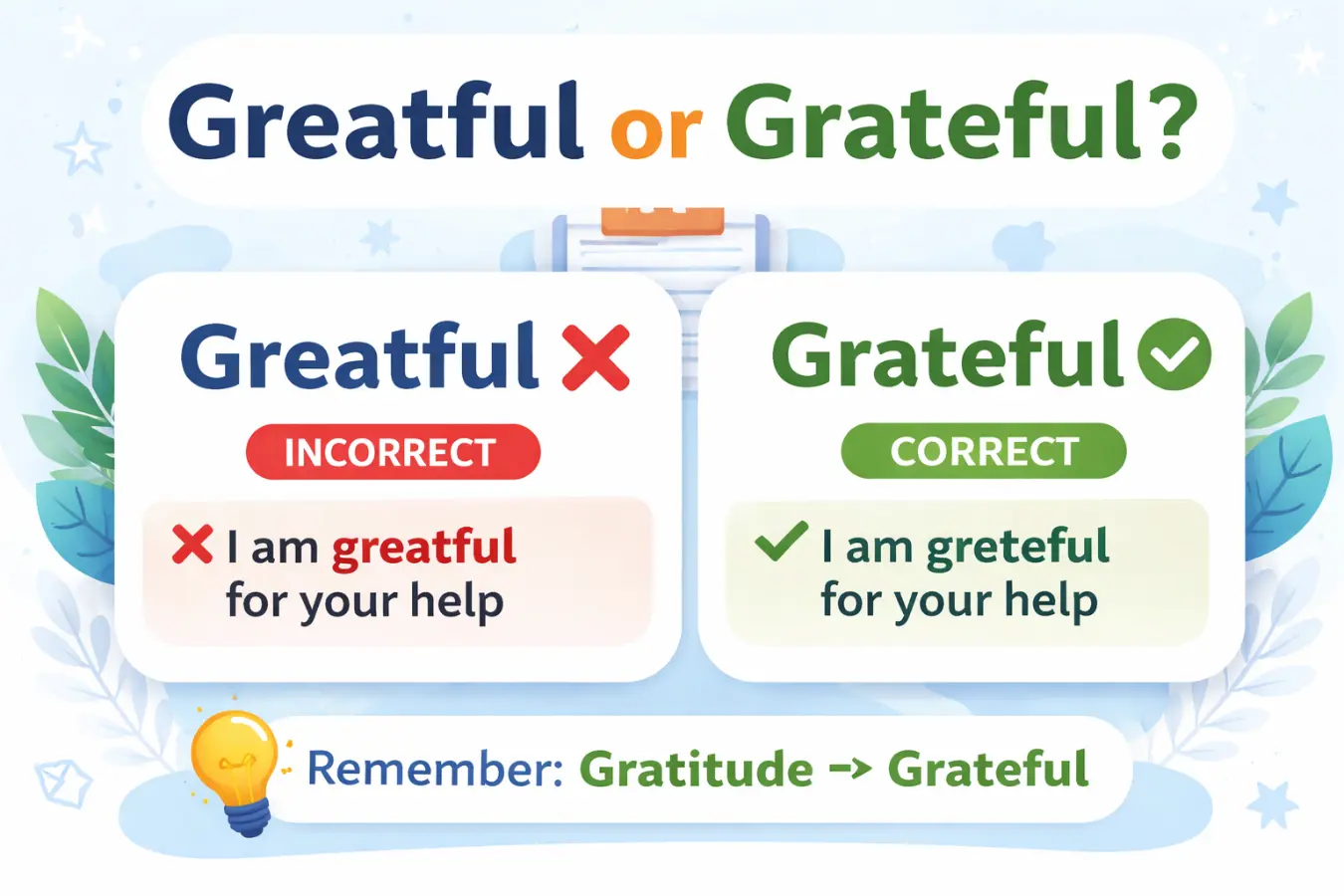 greatful or grateful