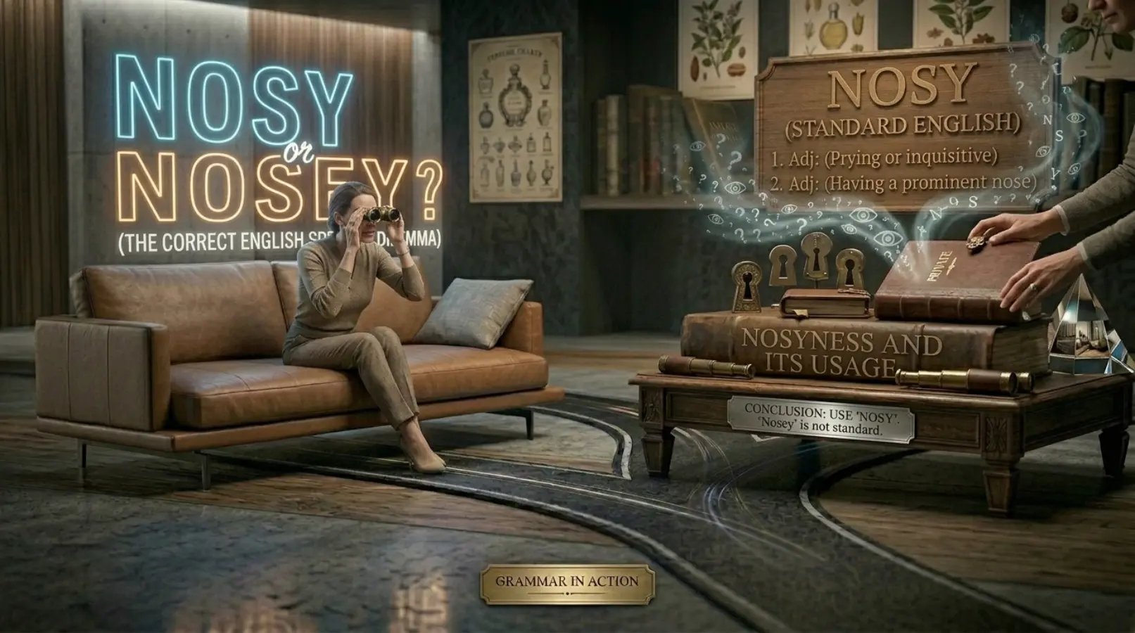nosy or nosey spelling