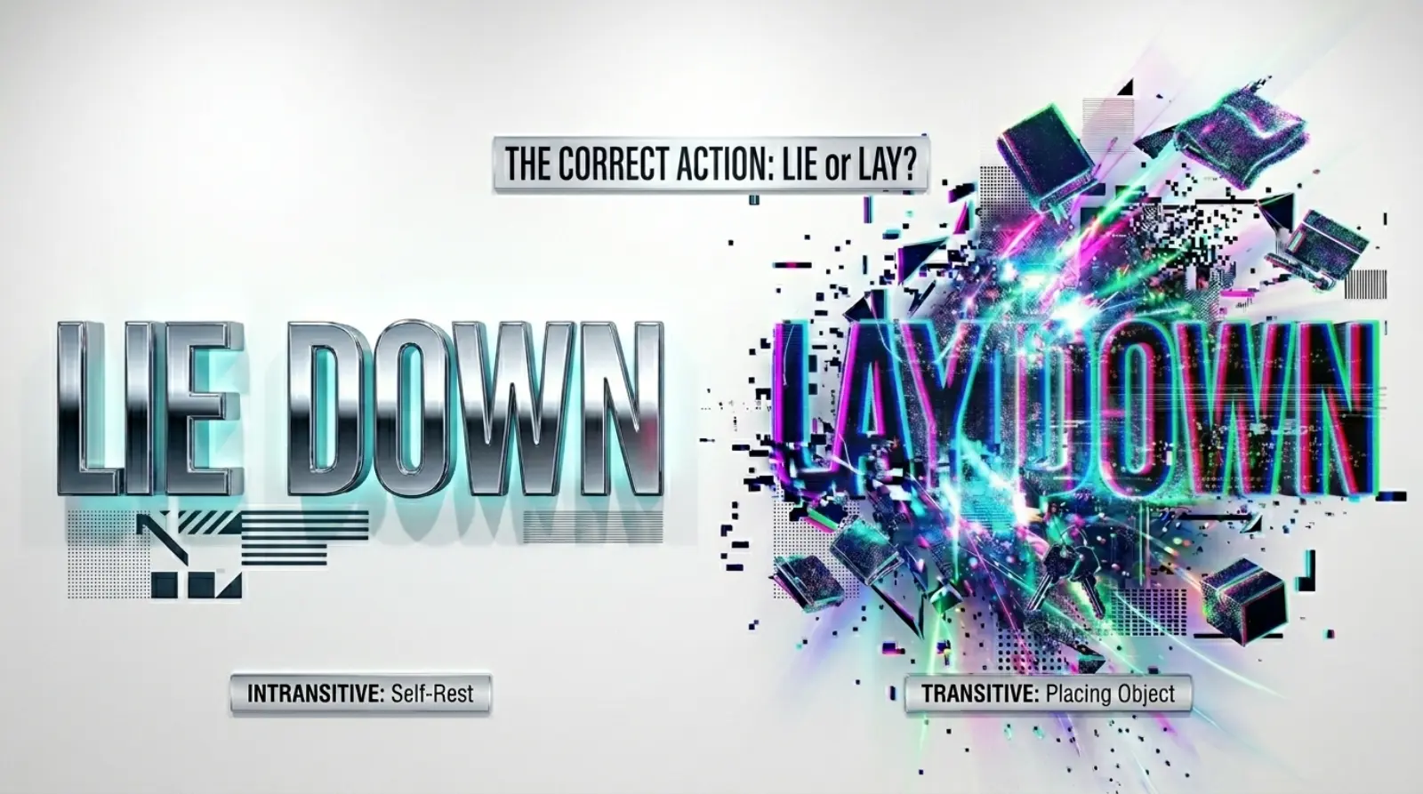 lie down or lay down