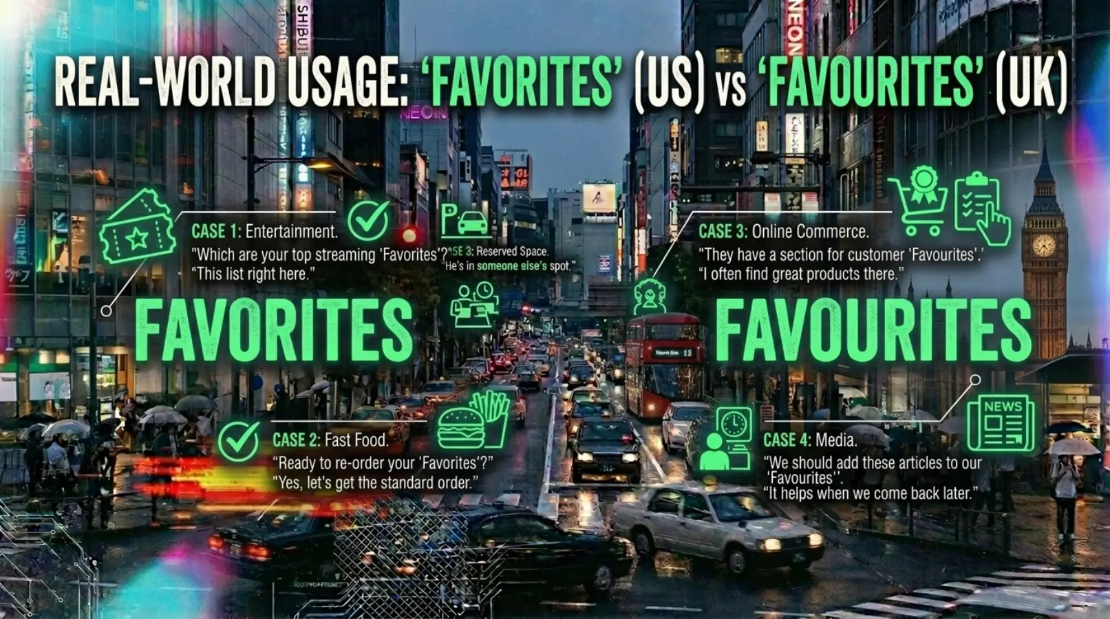 favorites or favourites