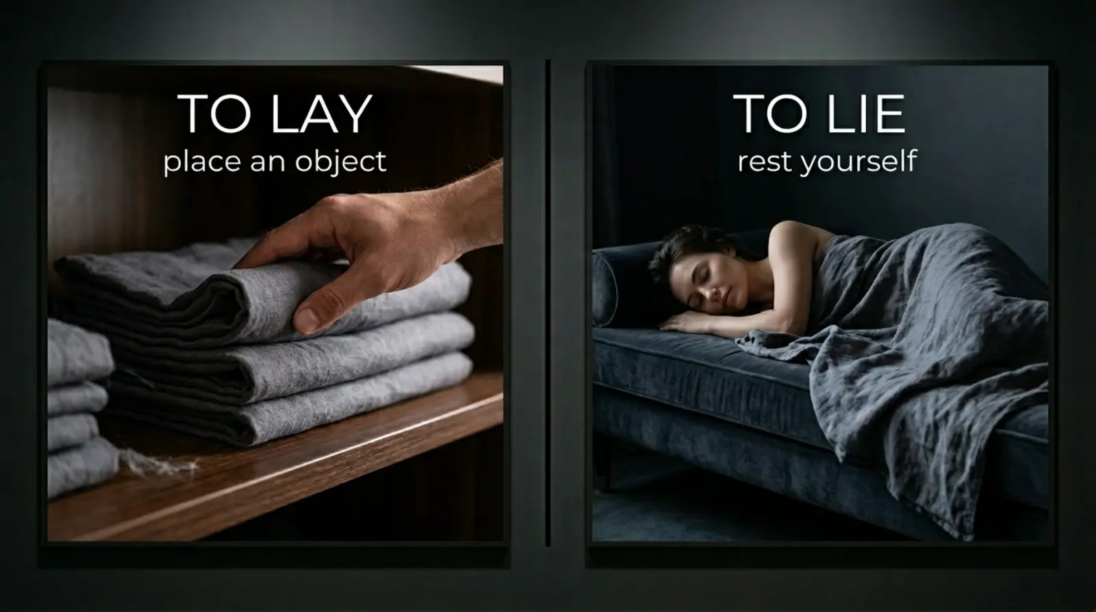 lay or lie down