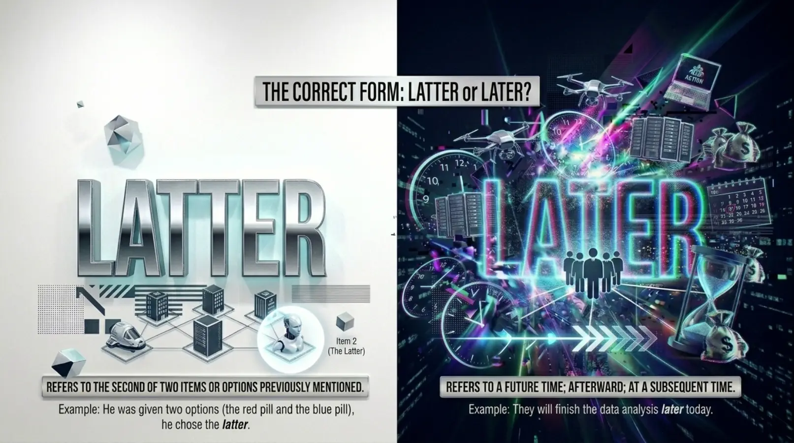 latter or later