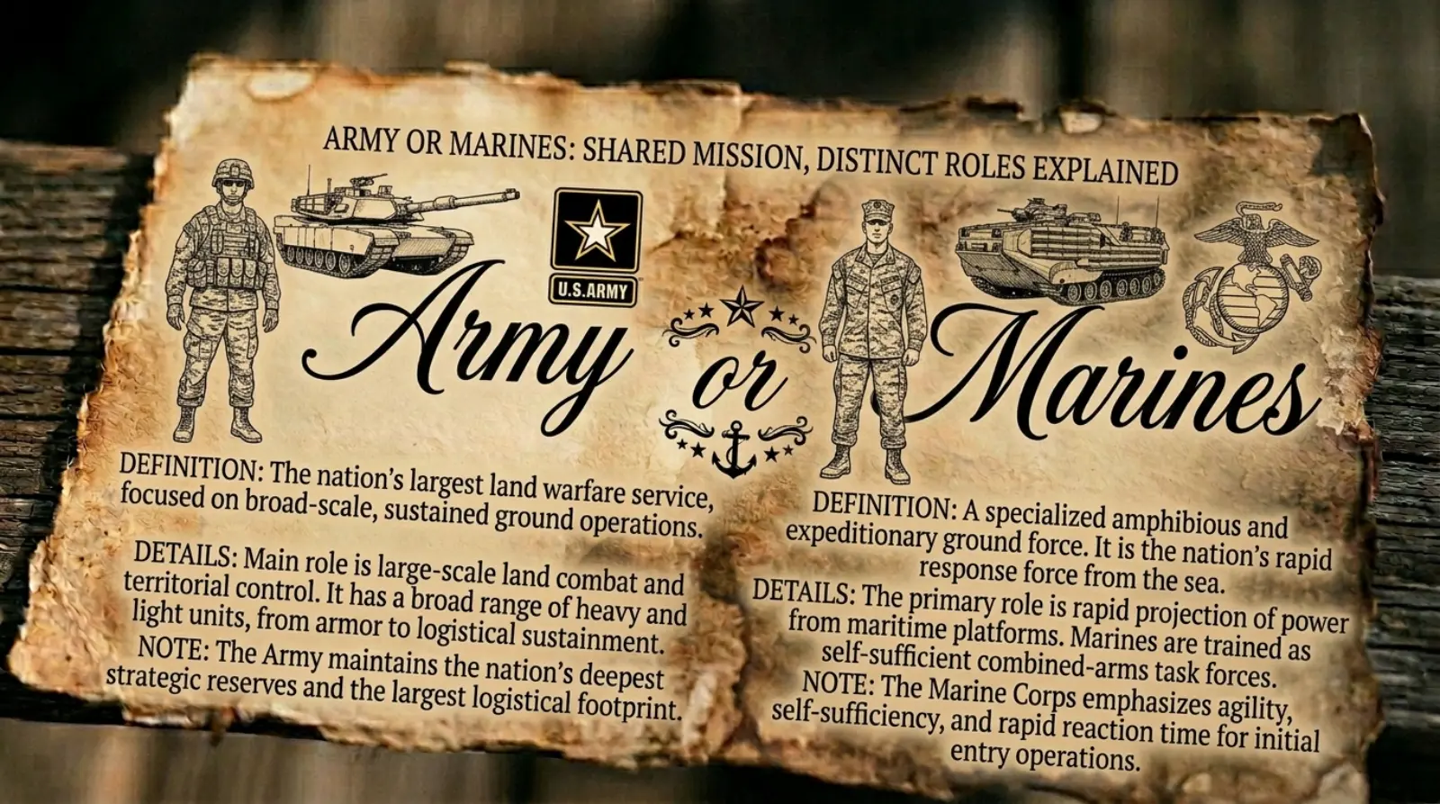 army or marines