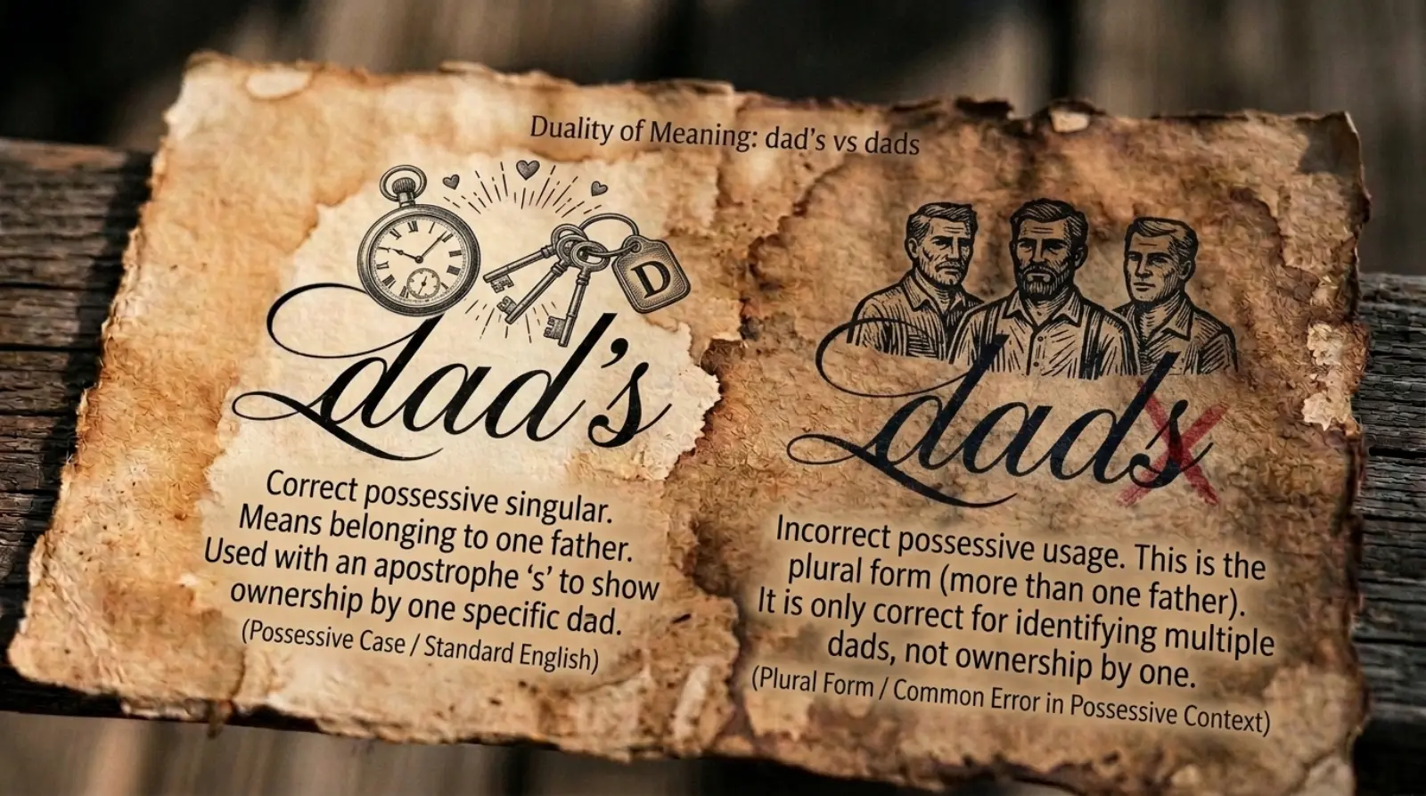 dad's vs dads