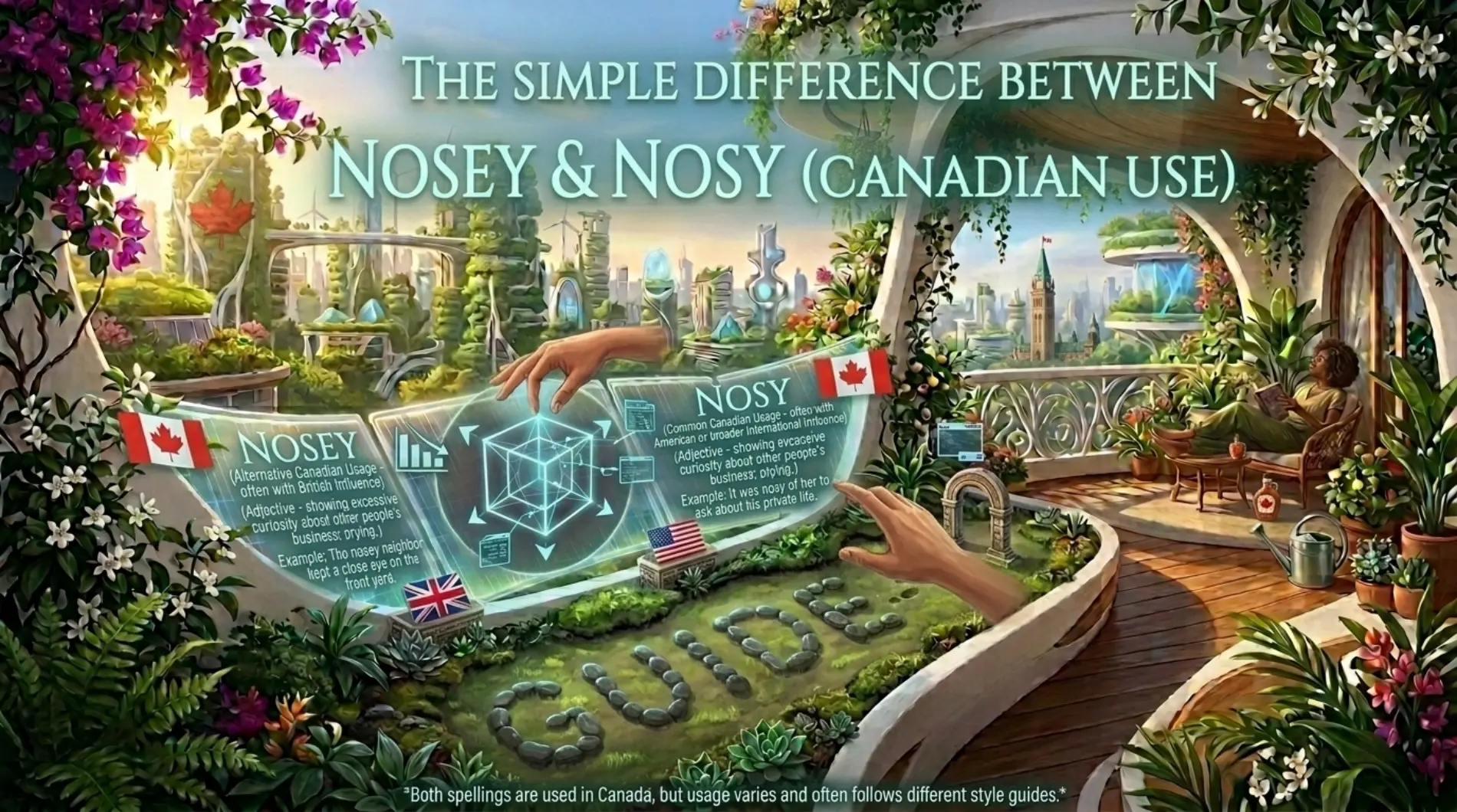 nosey or nosy canada