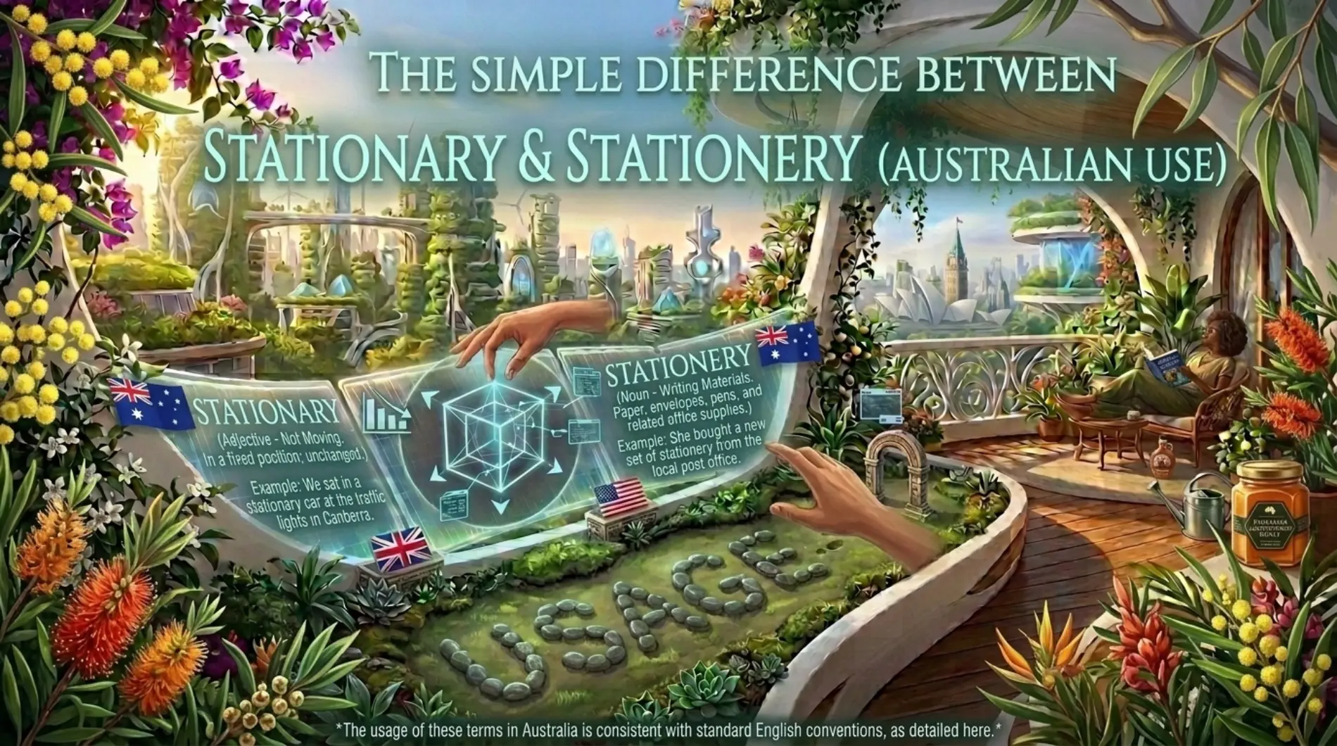 stationary vs stationery australia