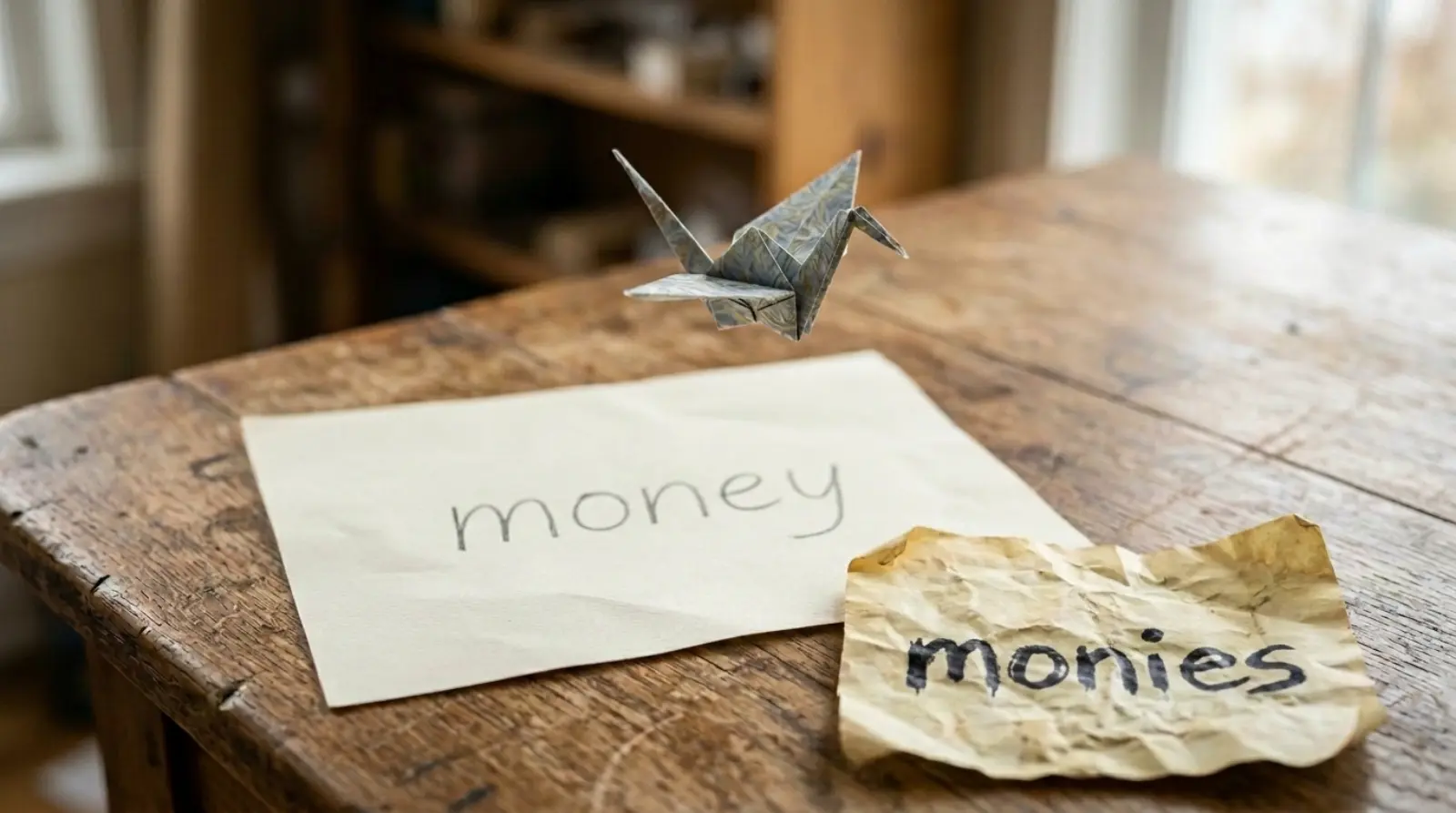 monies vs money