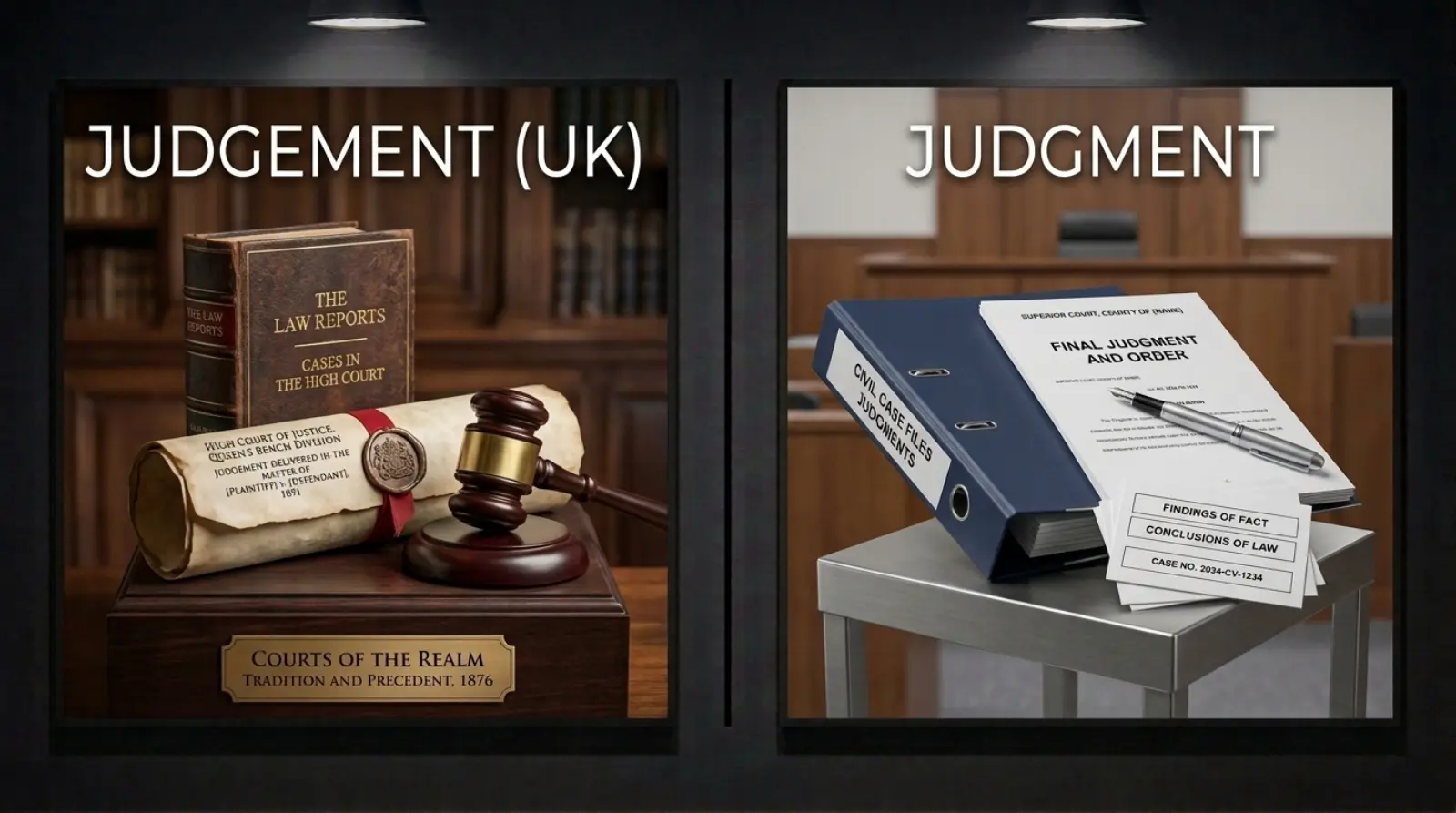 judgment or judgement uk