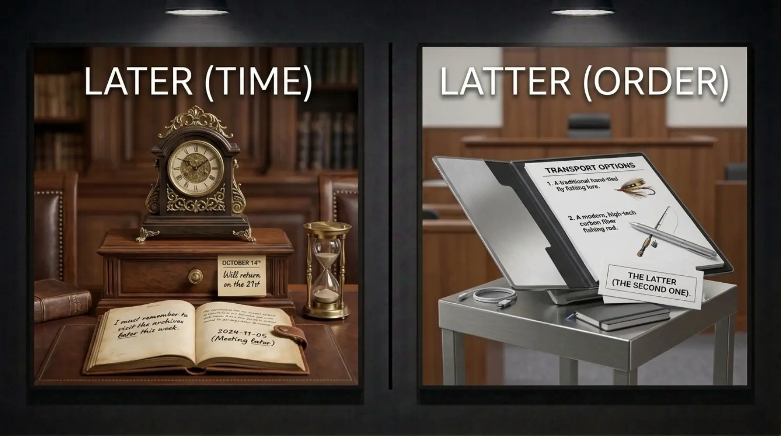 later vs latter