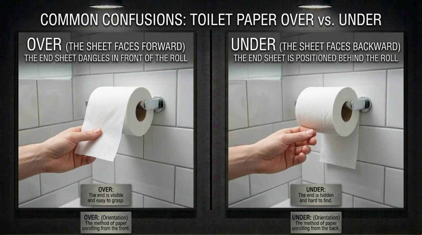 toilet paper over or under